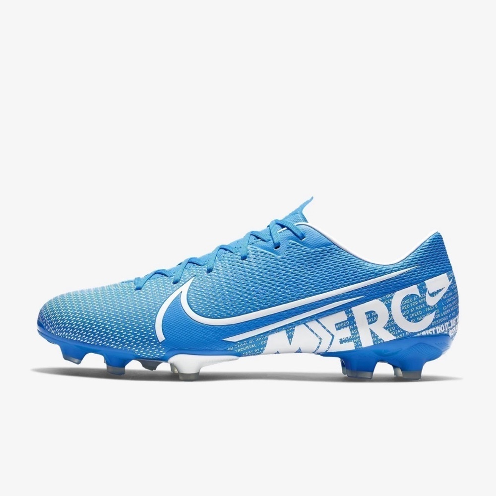 MEN'S MERCURIAL VAPOR 13 ACADEMY MG CLEATS - BLUE HERO/WHITE-OBSIDIAN Size 10.5